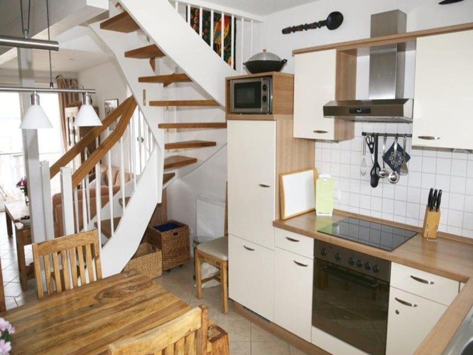 Apartment | Private kitchen | Electric kettle, toaster, highchair