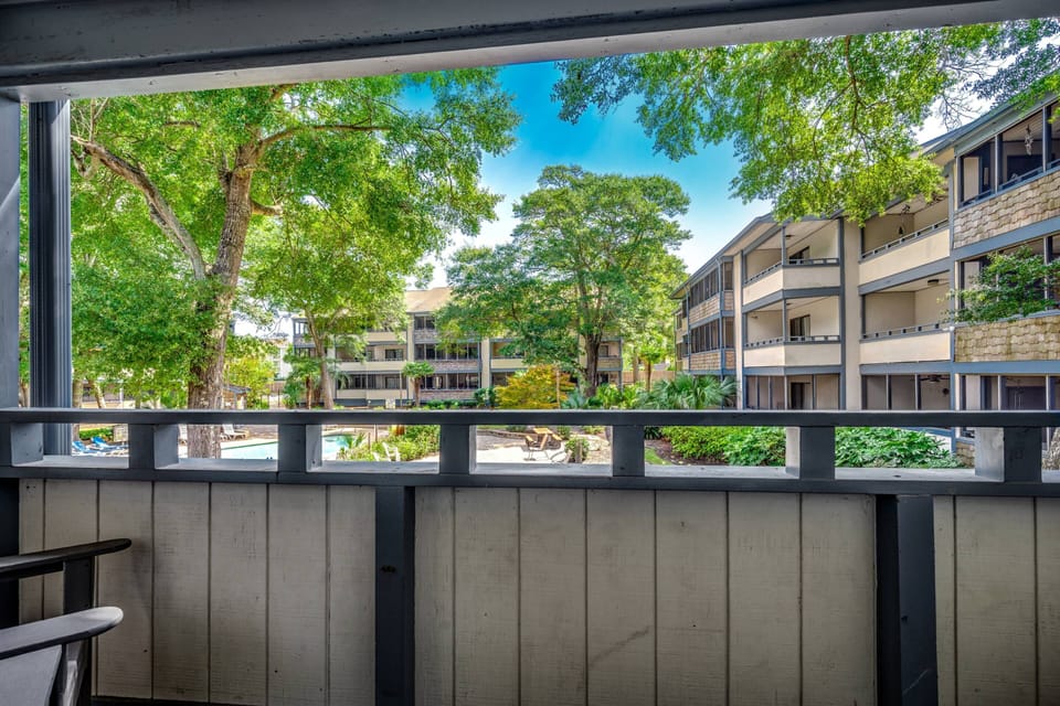 Porch accessed via the primary bedroom