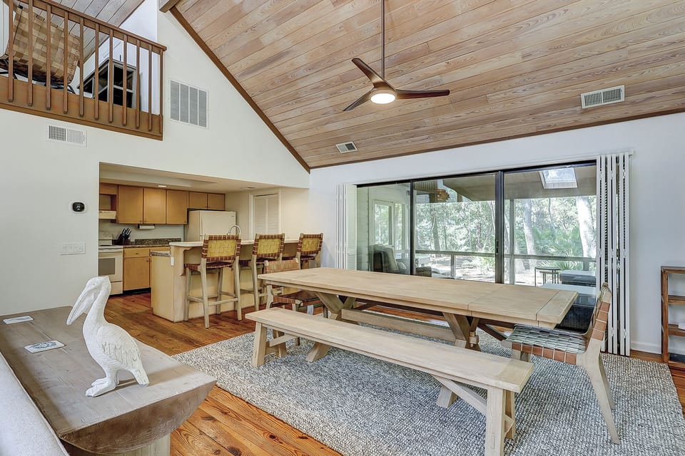 Dining and kitchen