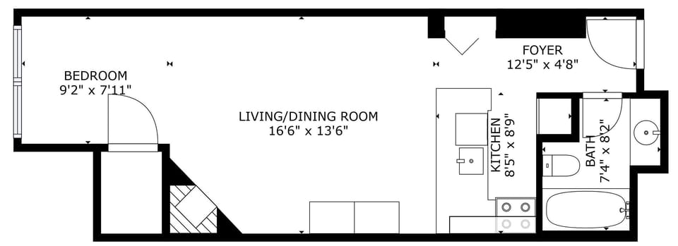 Studio | Floor plan