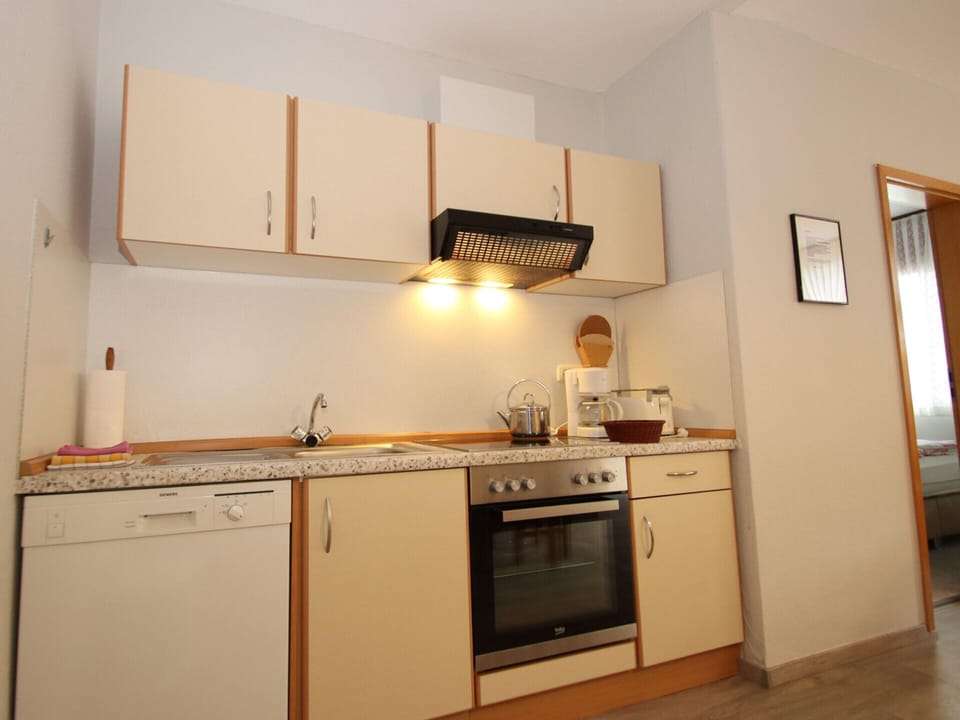 Apartment | Private kitchen | Electric kettle, toaster, highchair