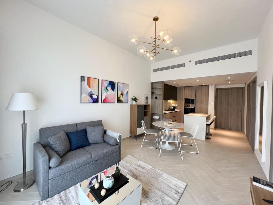 Deluxe Apartment, Balcony | Living area