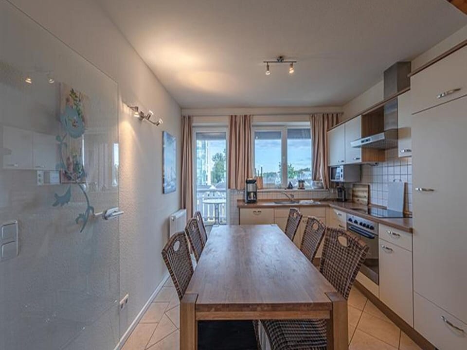 Apartment | Private kitchen | Electric kettle, toaster, highchair