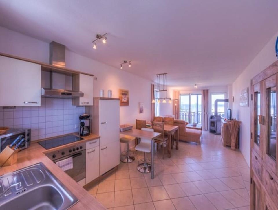 Apartment | Private kitchen | Electric kettle, toaster, highchair