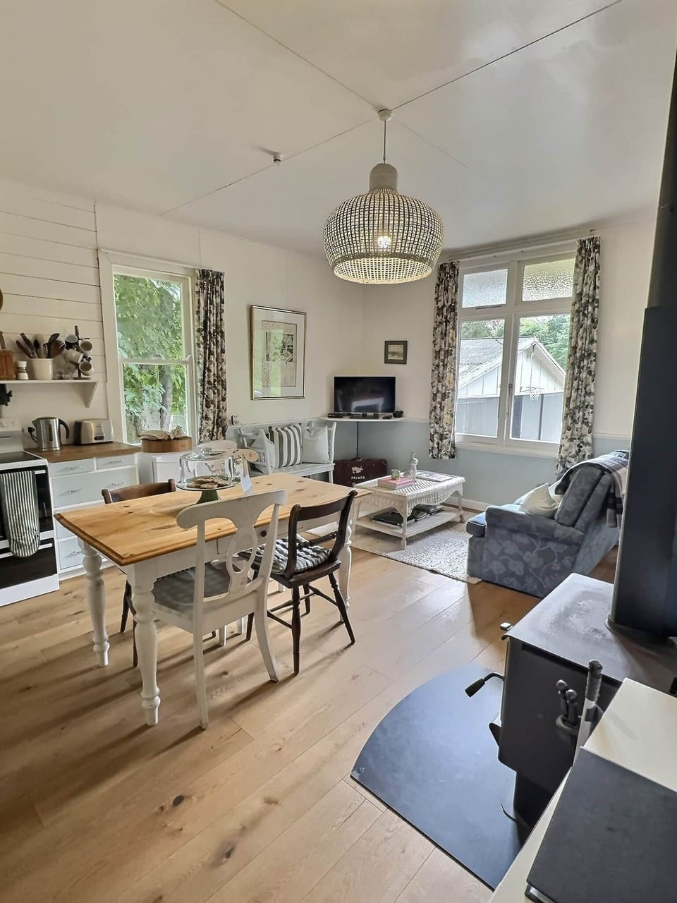 Dining Room with Woodburner