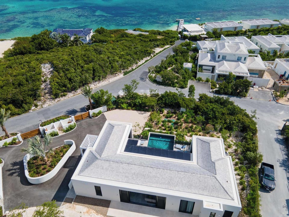 Aerial view villa Pluto 