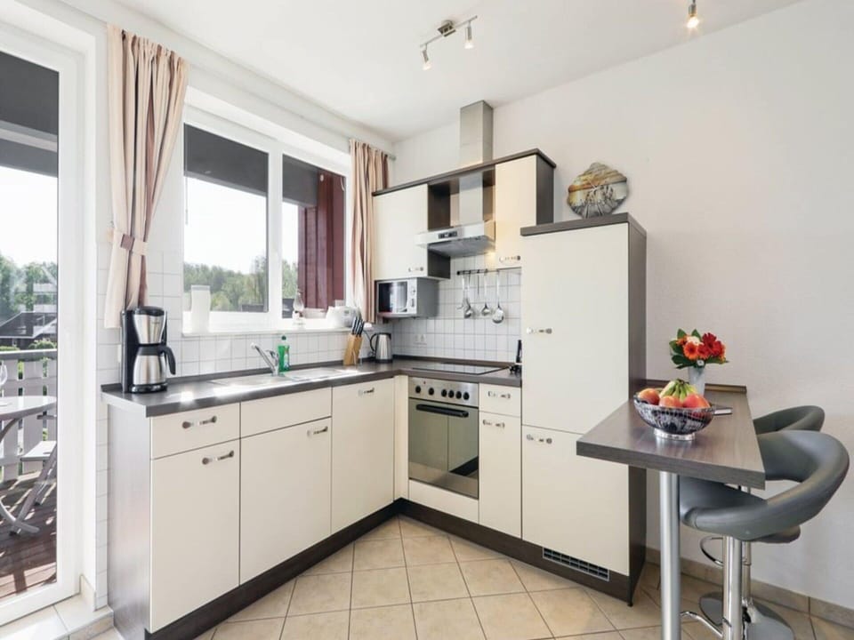 Apartment | Private kitchen | Electric kettle, toaster, highchair