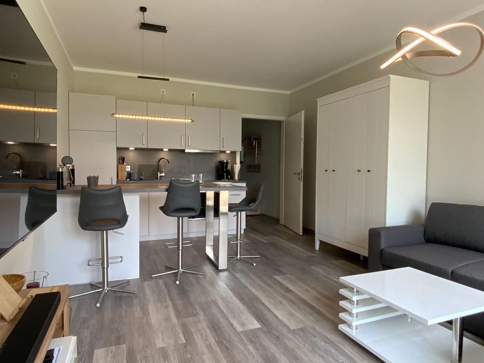 Apartment | Private kitchen | Electric kettle, toaster, highchair