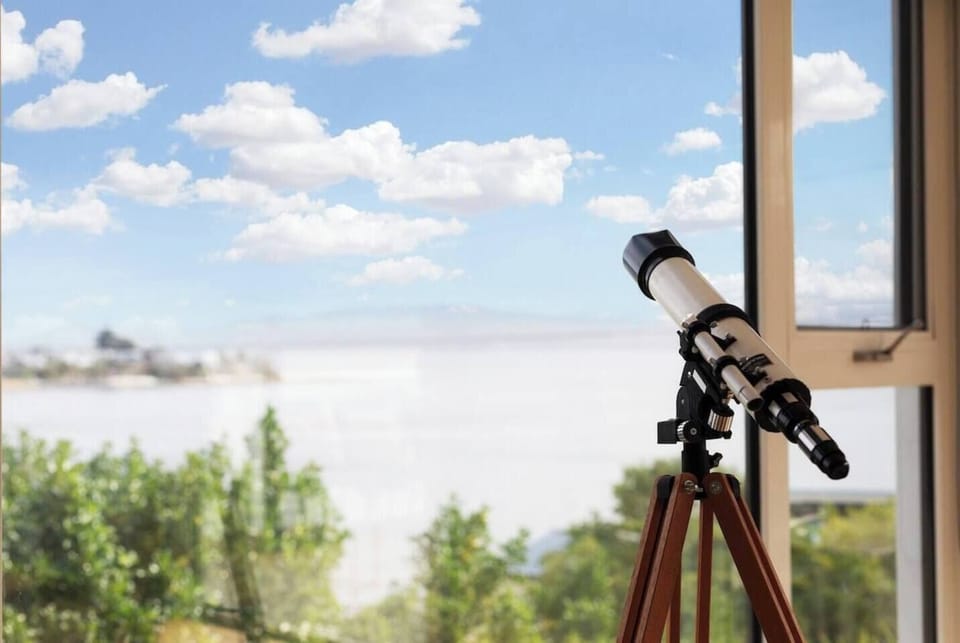 Use the telescope to take in breathtaking views of Opossum Bay Beach and Glenvar Beach, located directly opposite your stay.