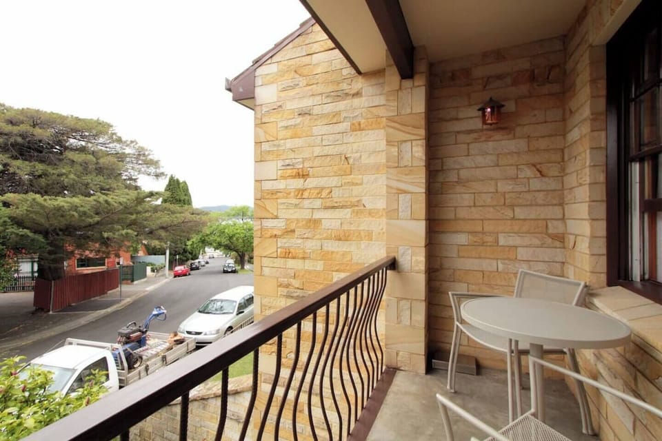 The balcony is an ideal spot to relax and catch the sun with views of Secheron Road and the Derwent River.