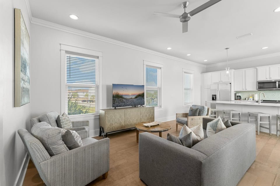 Living Area With Queen Sleeper Sofa On 2nd Floor