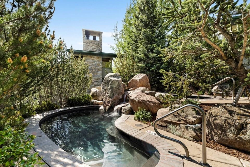 Relax in the tranquil hot tub at the end of the day.