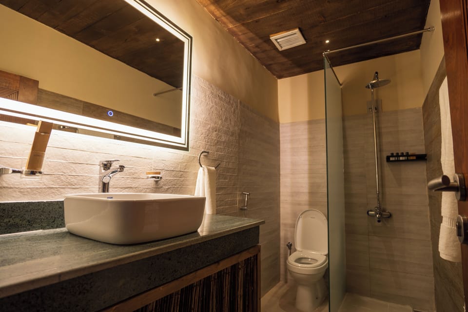 Standard Room, Mountain View | Bathroom | Shower, hair dryer, towels, soap