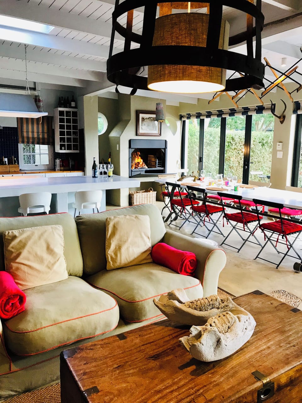 Luxury House, Garden View | Living area | Flat-screen TV, fireplace, DVD player