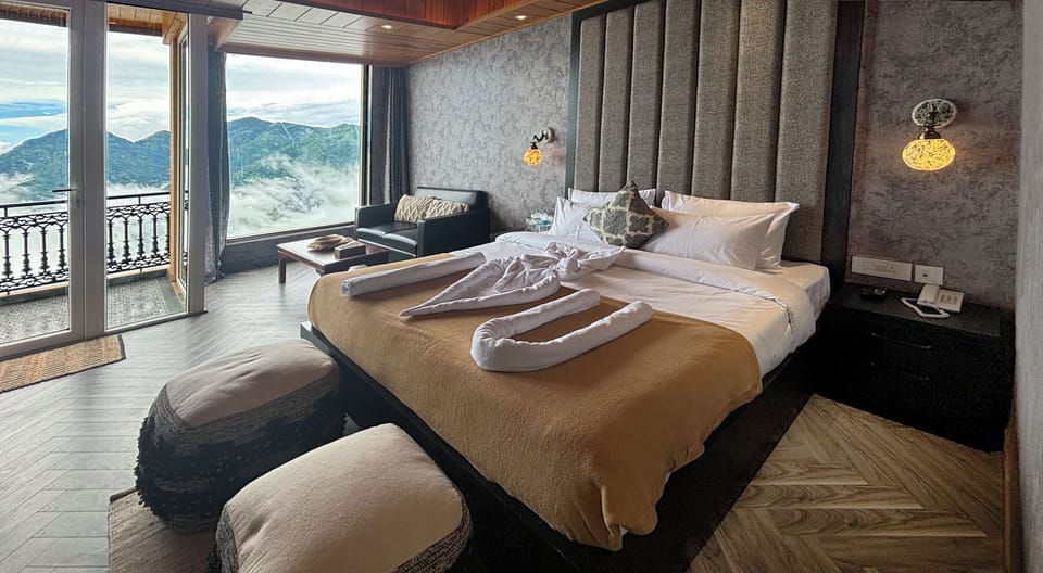 Premium bedding, memory foam beds, minibar, in-room safe