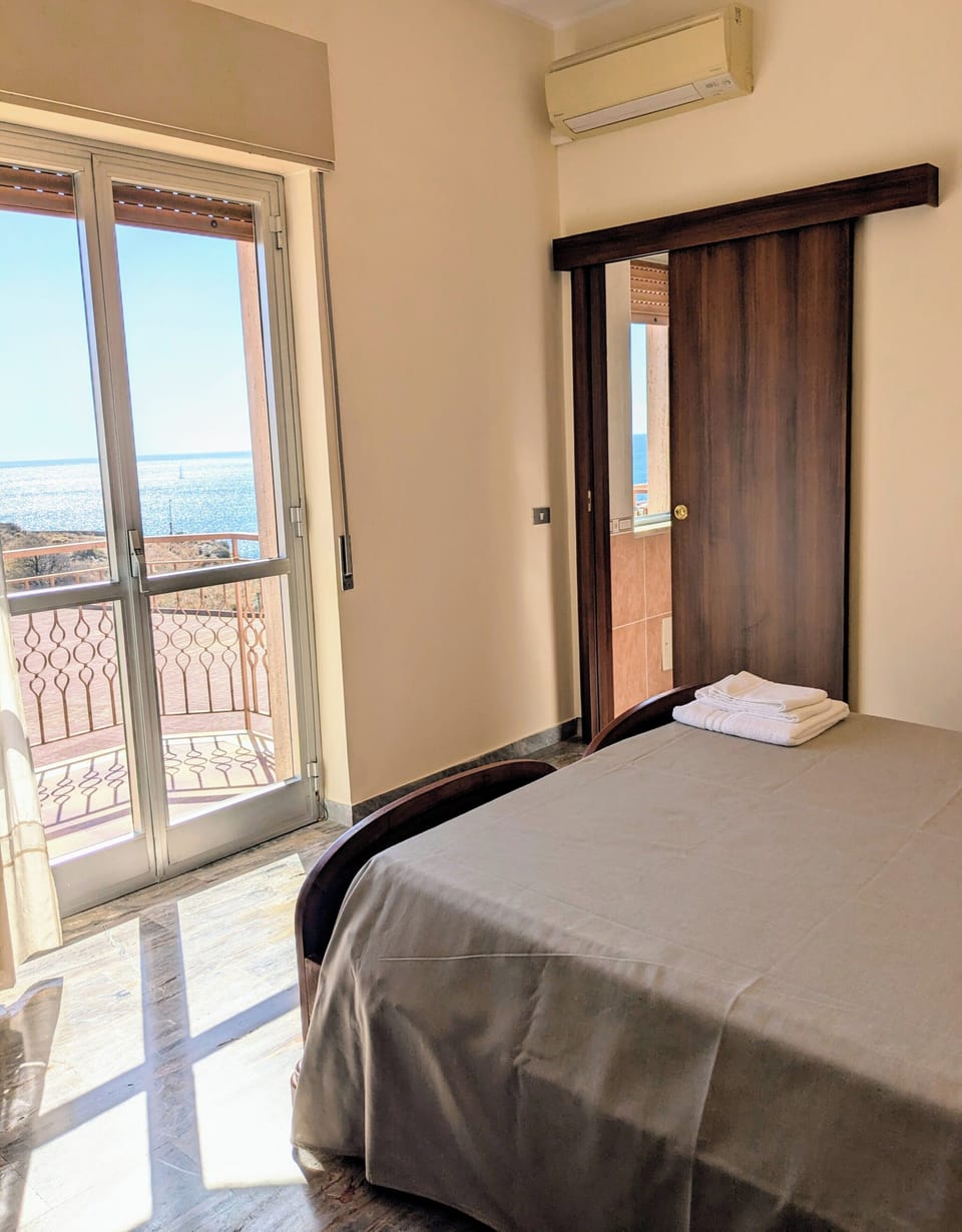 Double Room Single Use, Balcony, Partial Sea View | View from room
