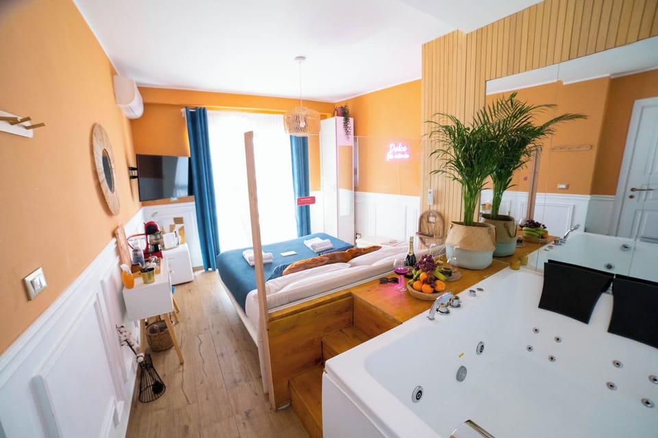 Luxury Suite, Mountain View | In-room safe, blackout drapes, soundproofing, iron/ironing board