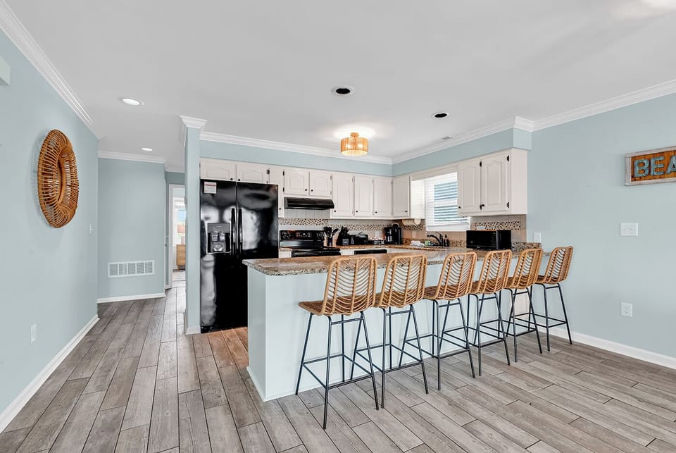 The main kitchen area, w/ everything tool and gadget you’ll need to cook a meal 