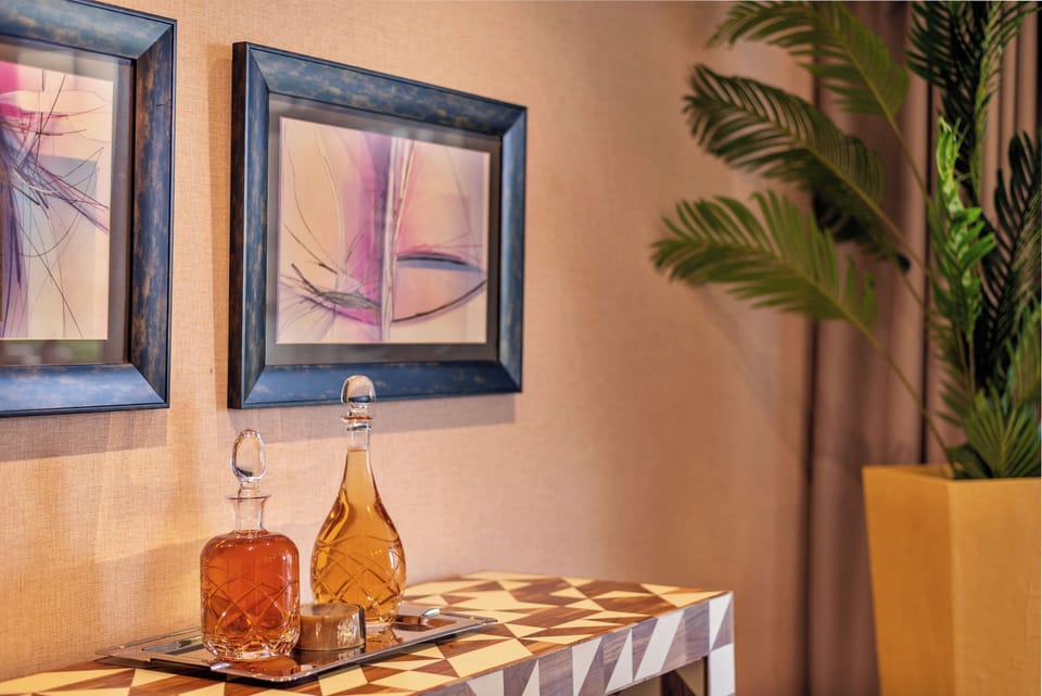 Presidential Suite, 2 Bedrooms, Lake View | Living area | LCD TV, pay movies
