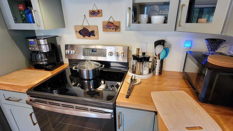 Enough space to cook a meal with ease.