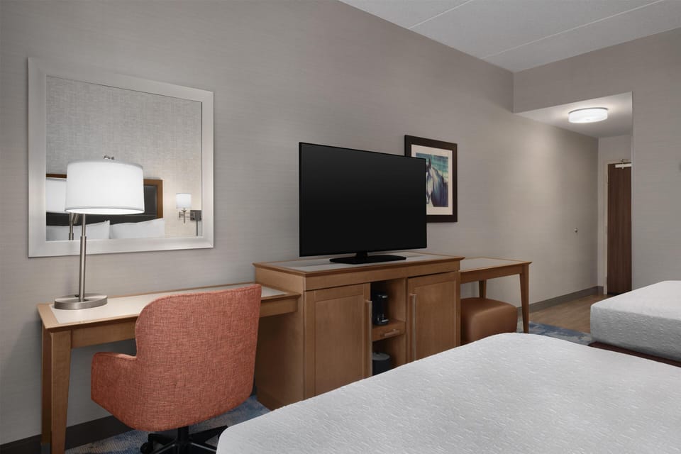 Room, 2 Queen Beds, Refrigerator | In-room safe, WiFi (free), bed sheets