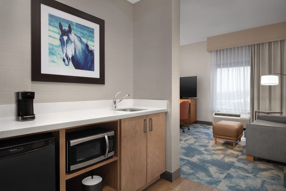 Studio, 1 King Bed, Kitchenette | Private kitchenette | Fridge