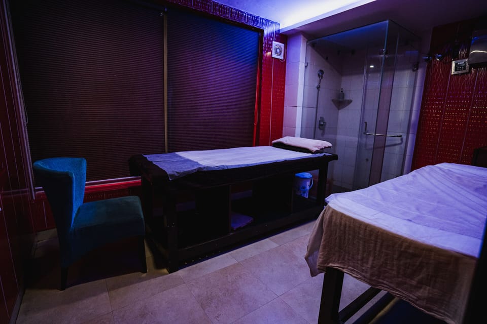 Steam room, deep-tissue massages, Swedish massages