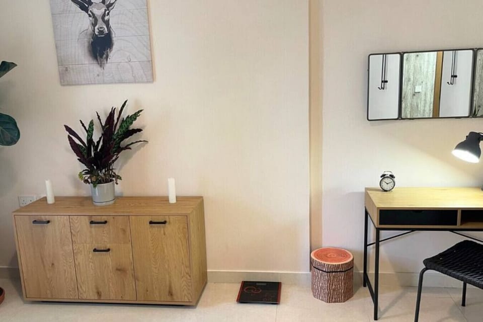 Boost your productivity with a convenient workspace in the bedroom