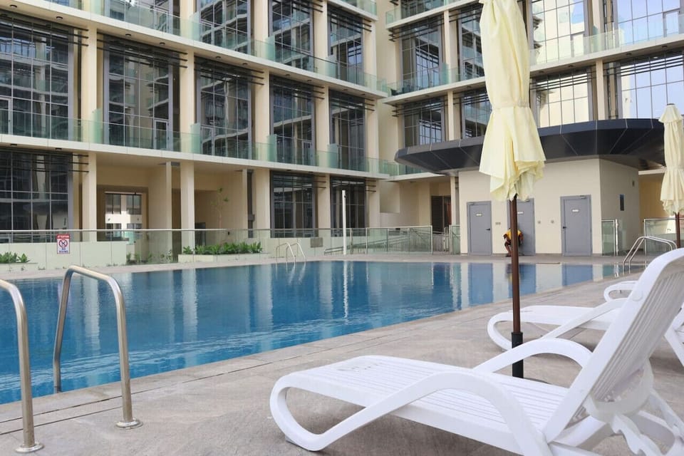Enjoy a luxurious swimming experience with our beautifully designed outdoor pool.