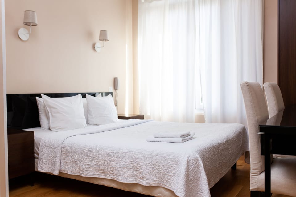 Standard Double Room | In-room safe, desk, blackout drapes, iron/ironing board