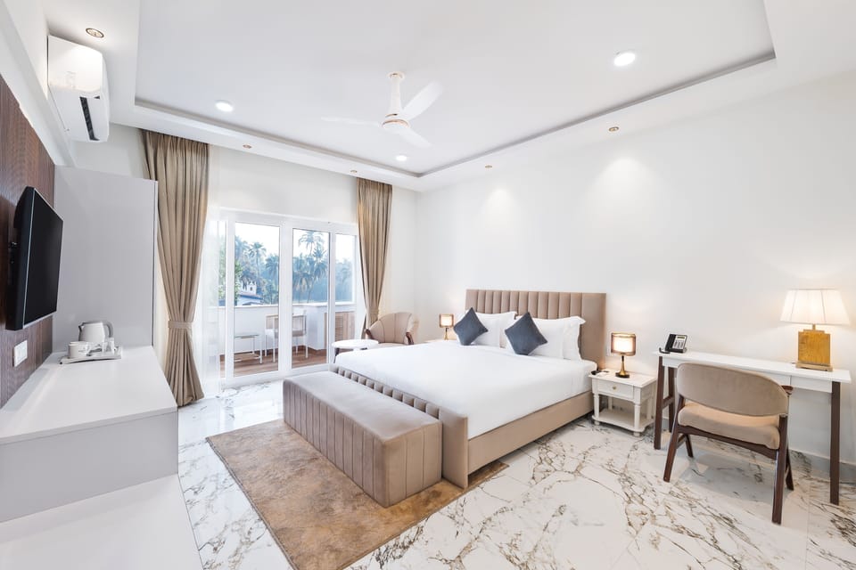 Standard Double Room, Hill View | In-room safe, desk, laptop workspace, blackout drapes