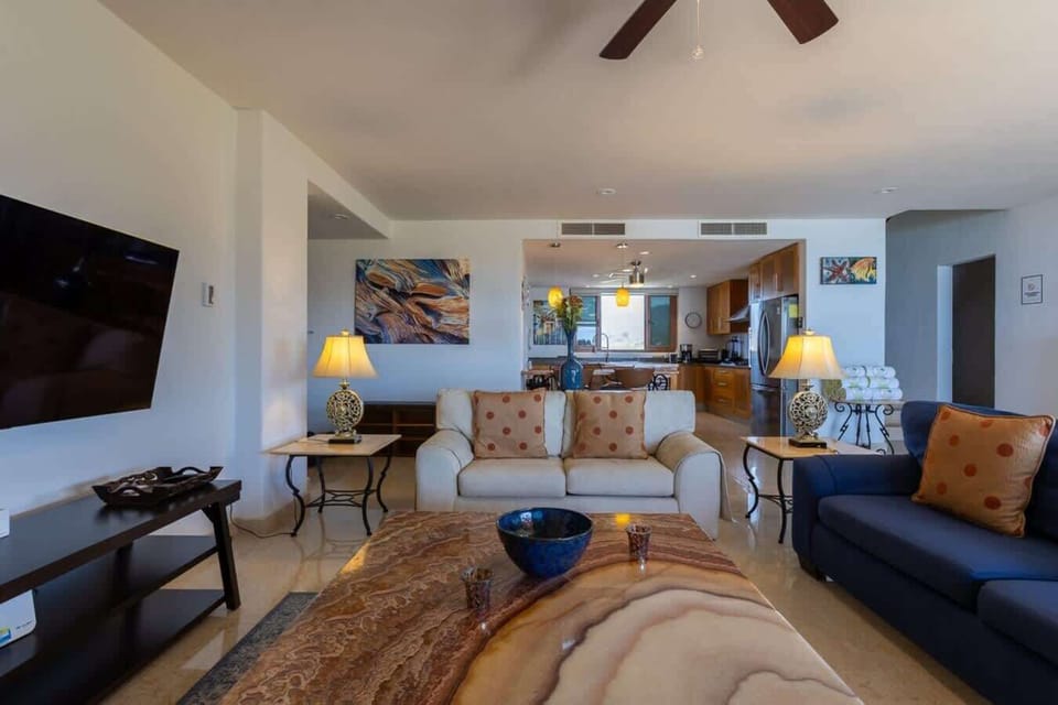 Relax in the sitting room at day’s end with a Smart TV for your entertainment.