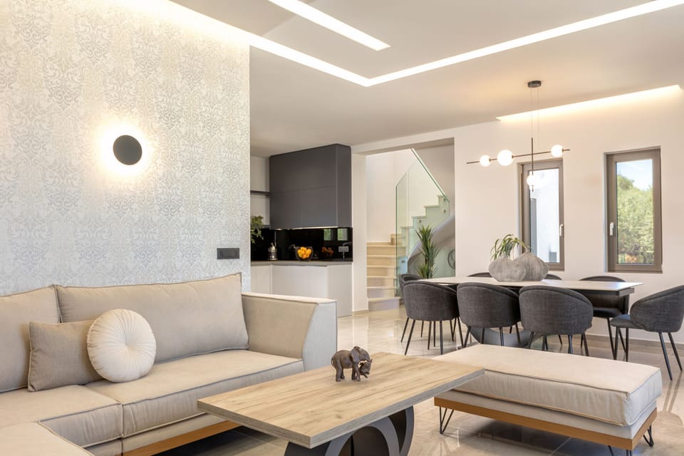 Comfort Villa, Balcony | Living area | Flat-screen TV, fireplace