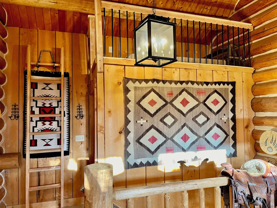 Above the entrance to the Master suite is a hidden twin sleeping area