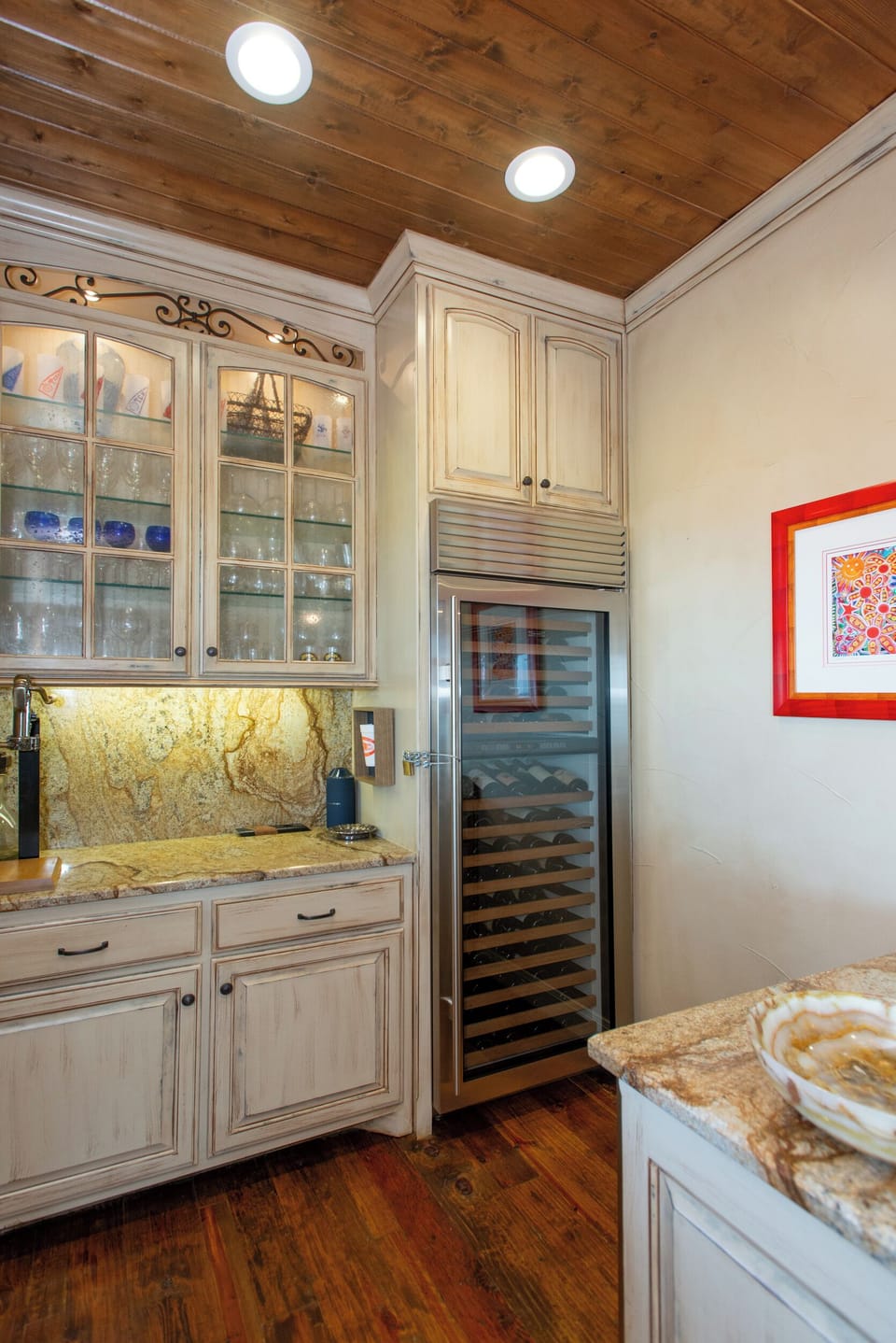 The wine refrigerator is a big hit with our guests!