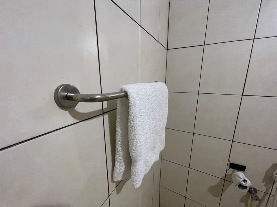Shower, free toiletries, slippers, bidet