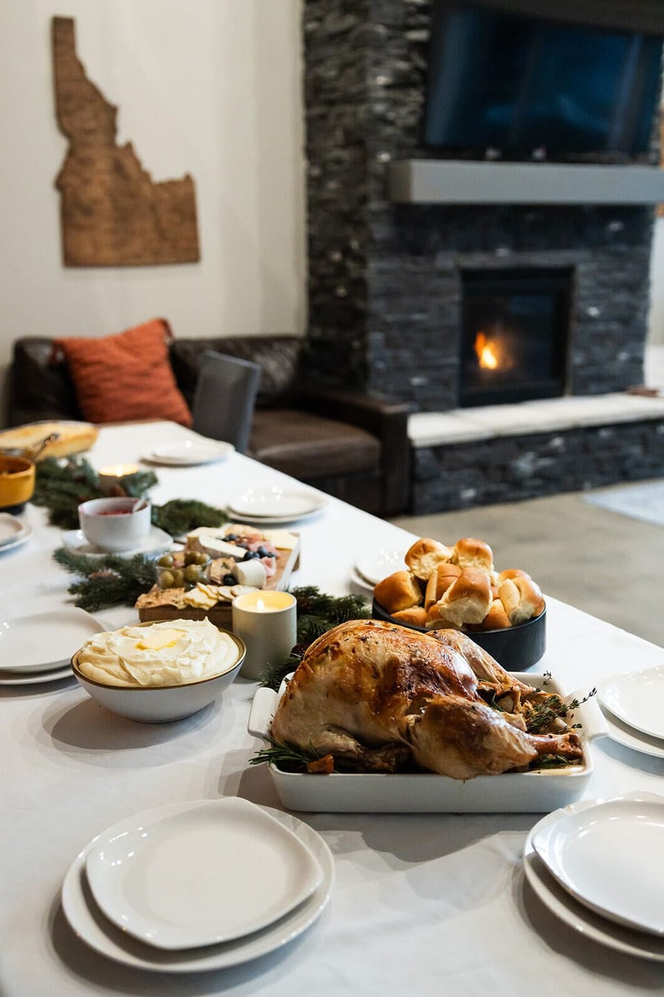 Fully stocked kitchen for your holiday meals.