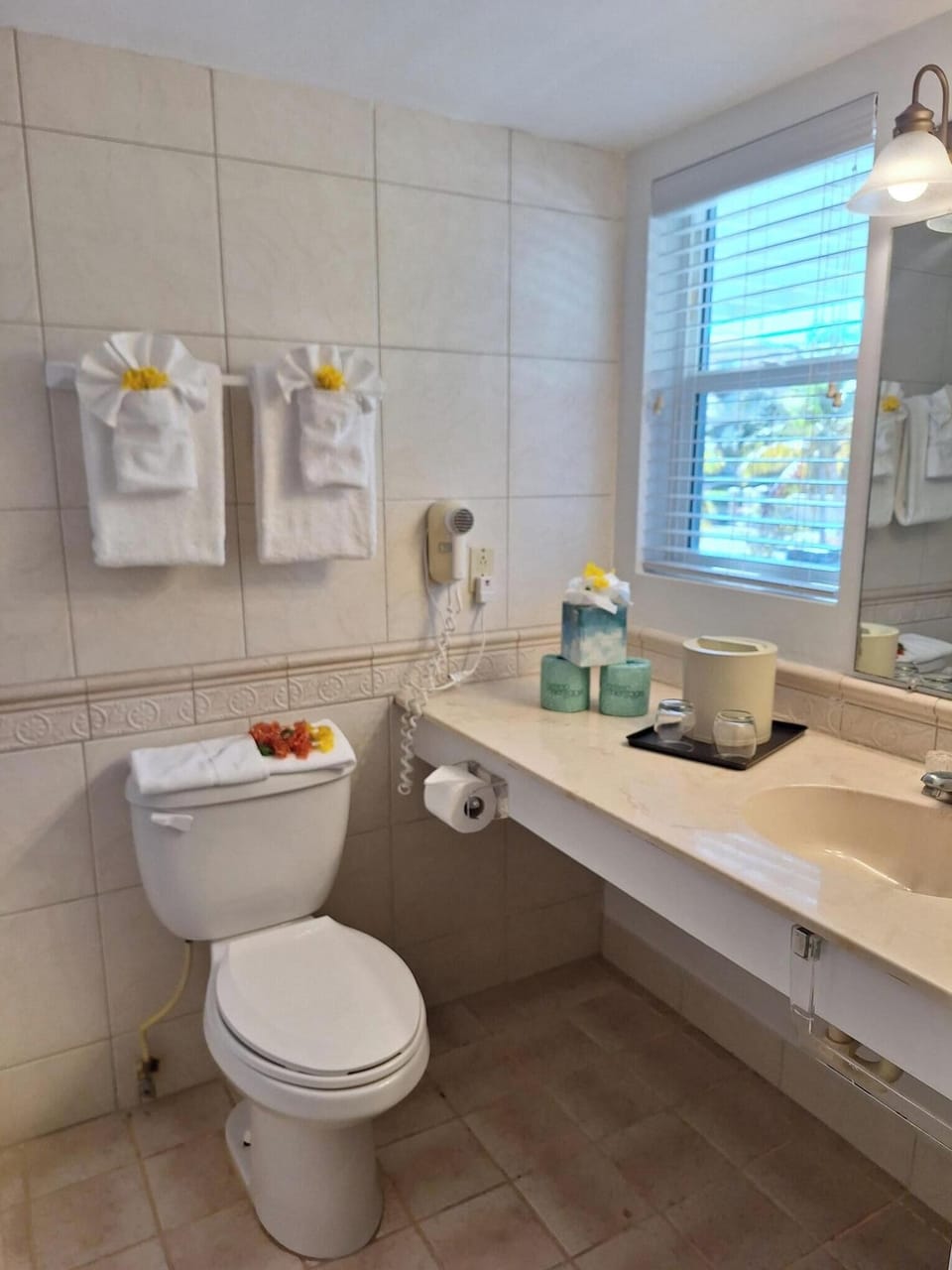 Balcony Room | Bathroom | Hair dryer, towels