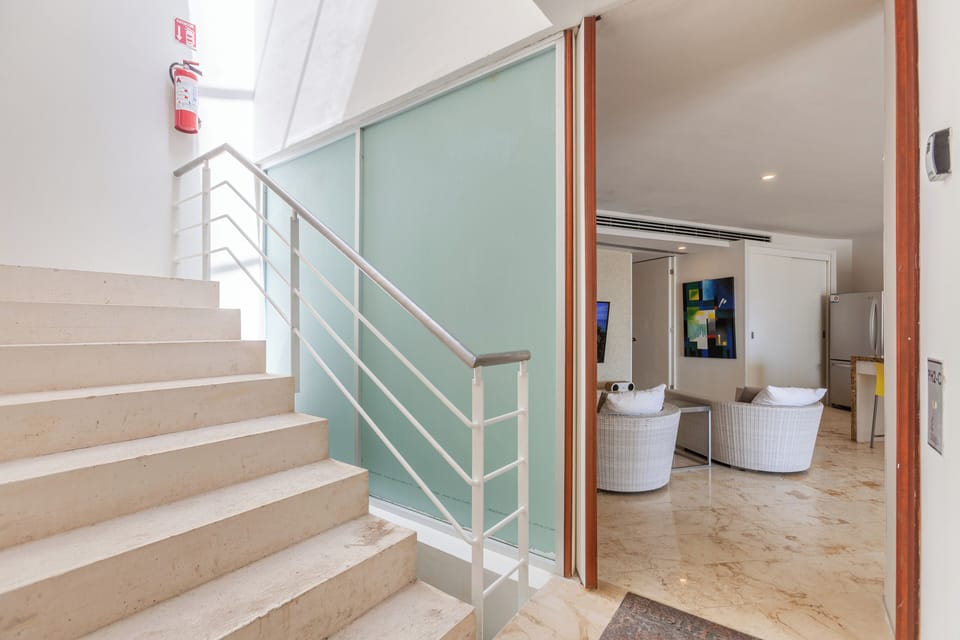 Interior entrance
