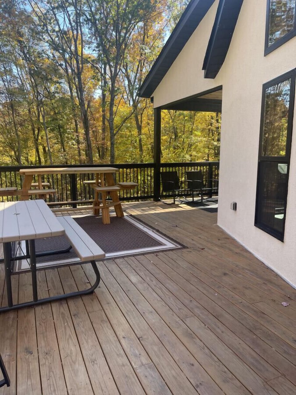 Enjoy the large deck with plenty of seating for everyone