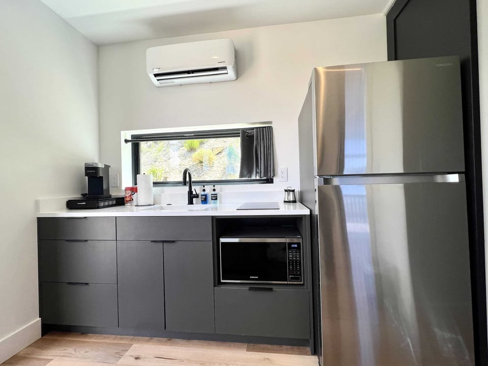 The kitchenette includes the essentials you need for simple meals, snacks, and coffee after returning to your cabin from a day of Southern Utah adventure.