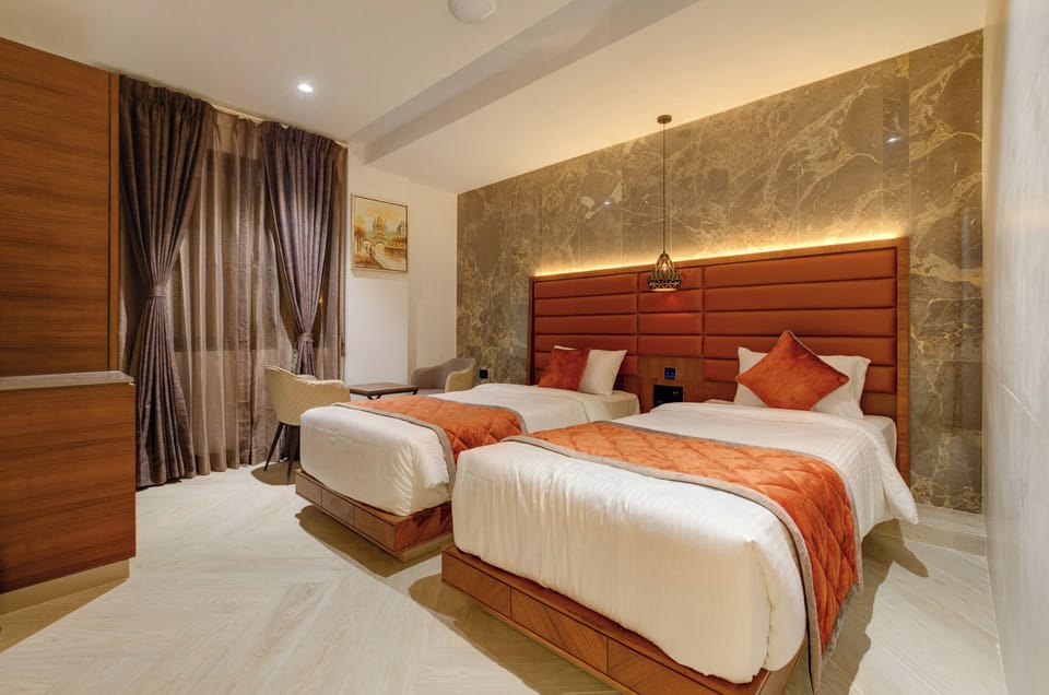 Blackout drapes, soundproofing, iron/ironing board, free WiFi