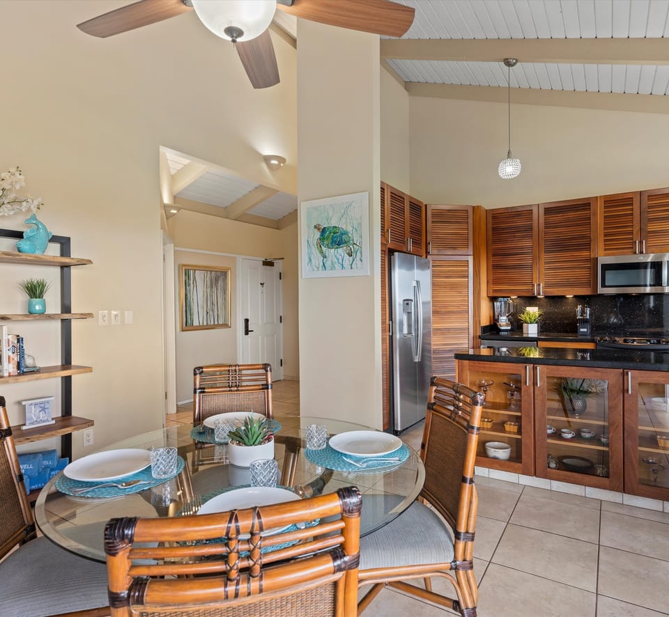 Kitchen Conveniently Just Off Both Dining Spots