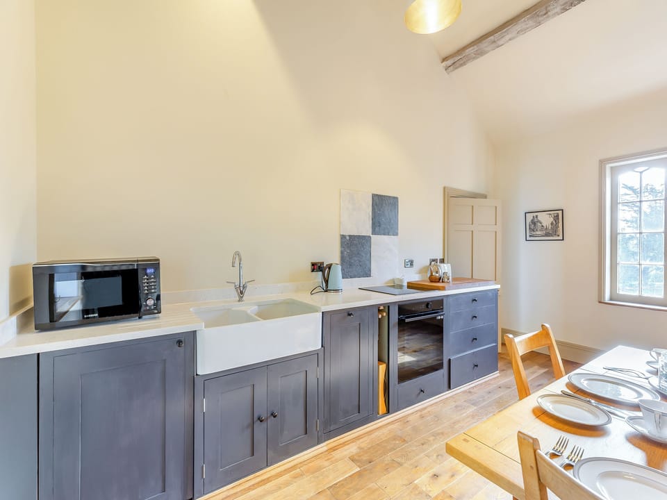 Kitchen/diner | Apartment at Llanerchydol Hall, Welshpool