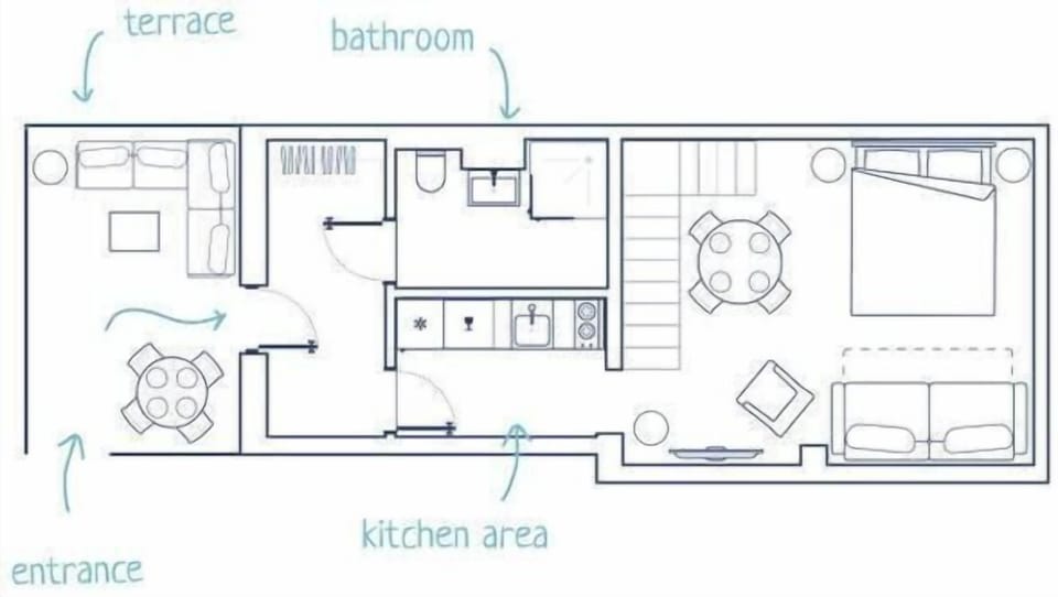 Floor plan of the main level