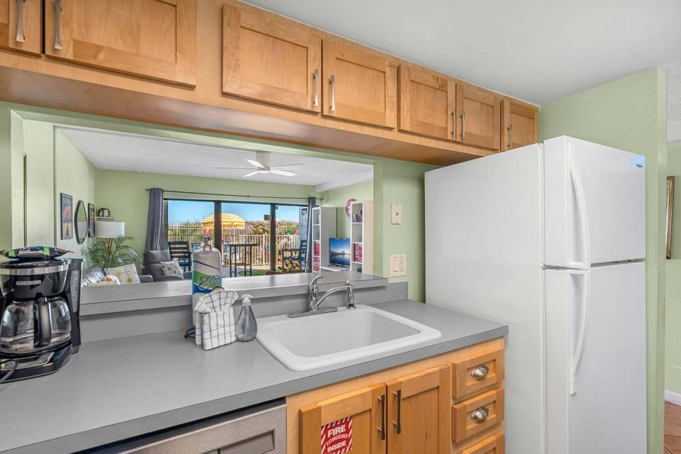 Kitchen with a View Outside