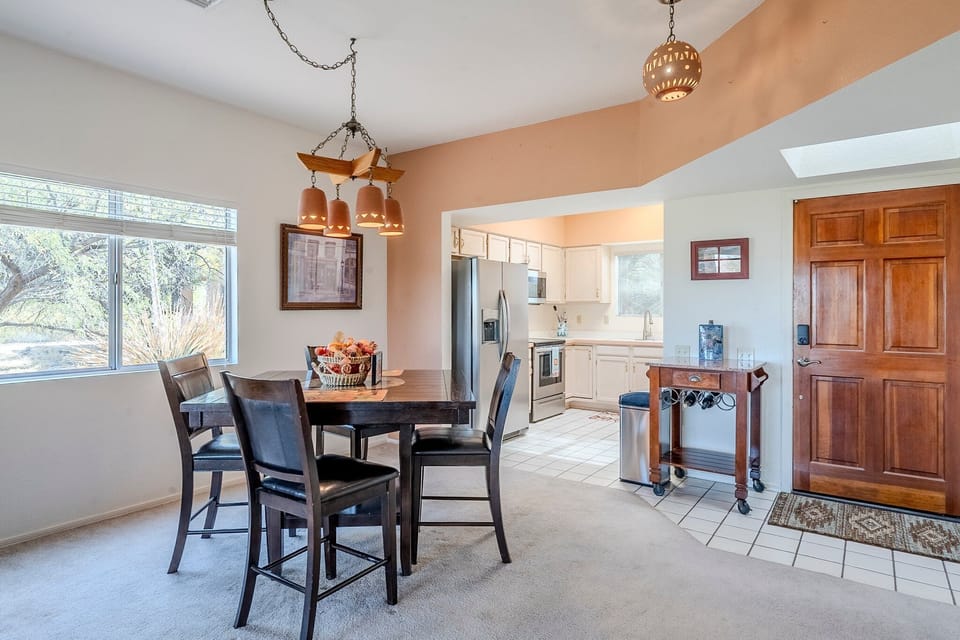 Dining Area with Fresh Paint Color