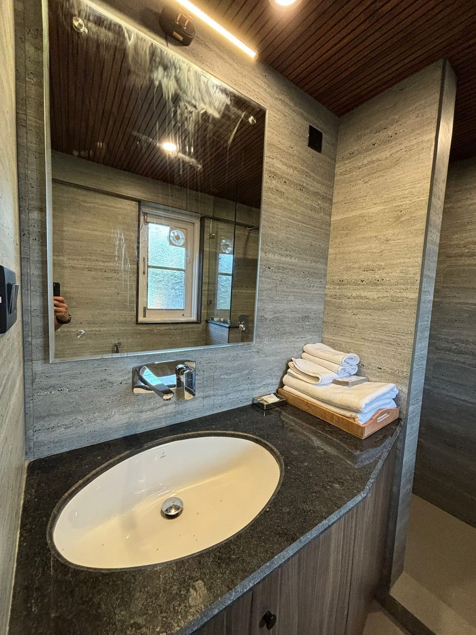 Deluxe Apartment | Bathroom | Shower, towels, shampoo, toilet paper