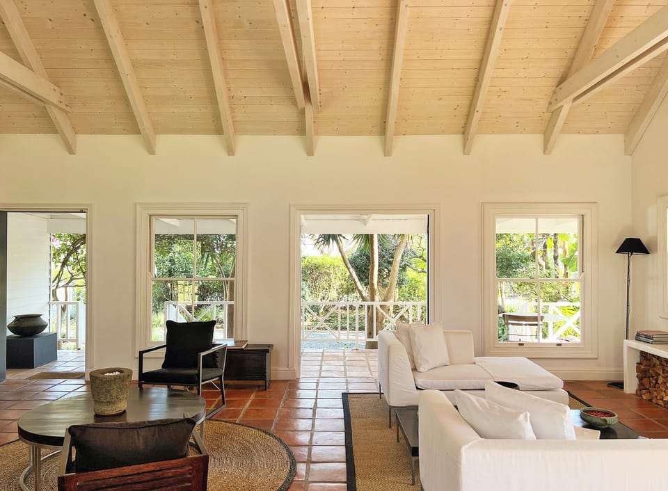 Standard House, Garden View | Living area | Flat-screen TV, fireplace