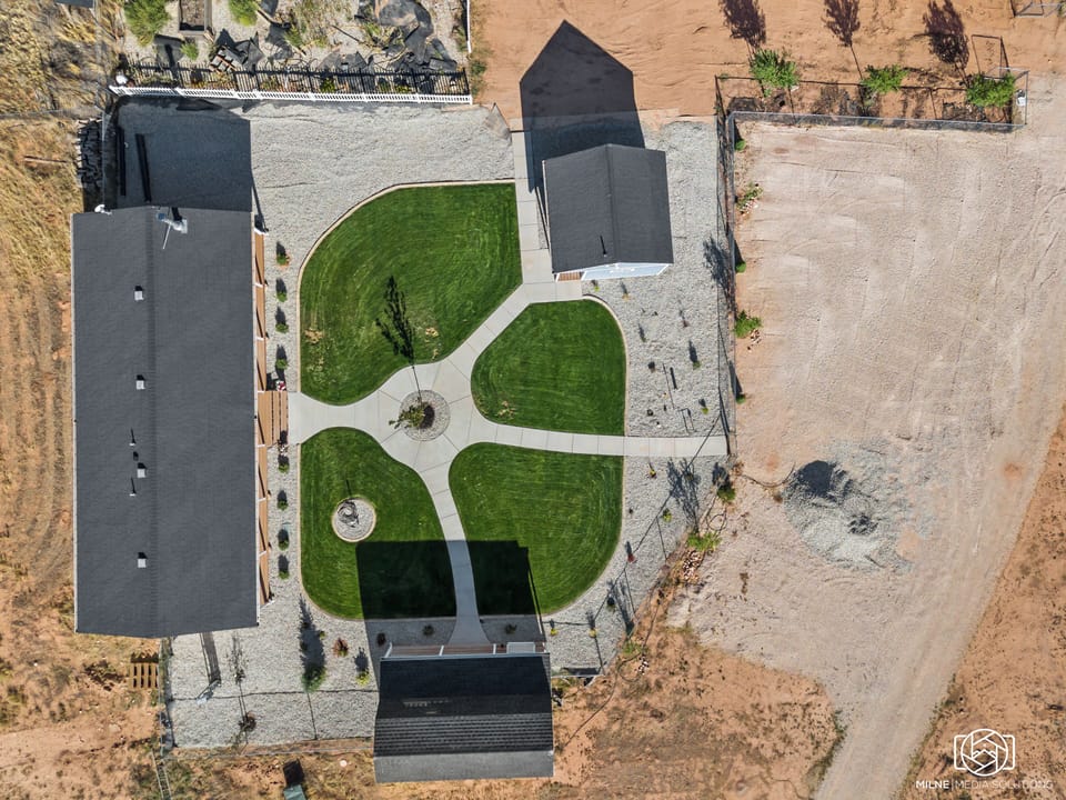 Aerial view of Courtyard 